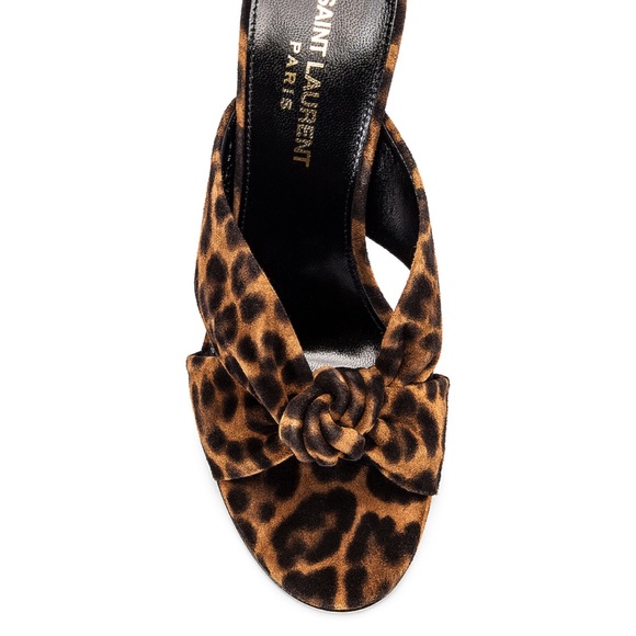 ❌SOLD❌ Saint Laurent Leopard Mules - Picture 3 of 8